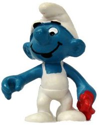 SMURFS -  CLEANER SMURF- WITH SUSPENDERS VARIETY 20052