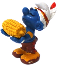 SMURFS -  EAR OF CORN SMURF - YELLOW EAR OF CORN VARIETY 20197