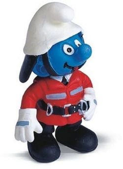 SMURFS -  FIREMAN SMURF - SLIGHT WEAR -  SCHTROUMPFS 1999 20465