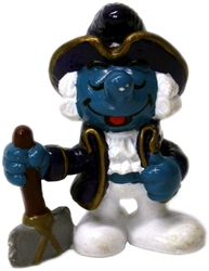 SMURFS -  GEORGE WASHINGTON SMURF - SLIGHT WEAR -  HISTORY SMURF 20505