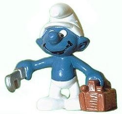 SMURFS -  HANDY PLUMBER SMURF 20187