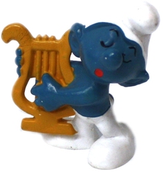 SMURFS -  HARP SMURF - DARK YELLOW VARIETY -  1973 SMURFS 20070