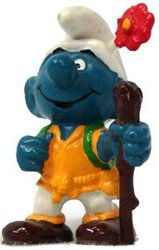 SMURFS -  HIKER SMURF - JACKET YELLOW -  1978 SCMURFS 20041