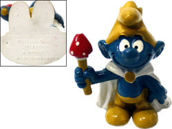 SMURFS -  KING SMURF - MADE IN HONG KONG VARIETY -  SCHTROUMPFS 1973 20074