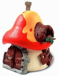 SMURFS -  LARGE SMURF HOUSE (7 1/2