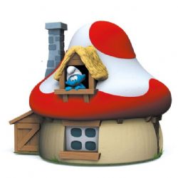 SMURFS -  MUSHROOM HOUSE COIN BANK (15 CM)