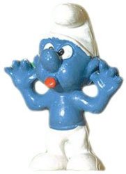 SMURFS -  NAUGHTY SMURF - FIRST EDITION (THINNER) -  SCHTROUMPFS 1973 20077