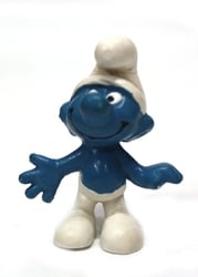 SMURFS -  NORMAL SMURF - SLIGHT WEAR -  SCHTROUMPFS 1965 20002