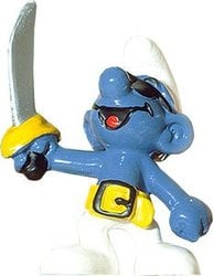 SMURFS -  PIRATE SMURF - YELLOW BELT VARIETY -  SCHTROUMPFS 1979 20104