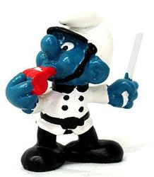 SMURFS -  POLICEMAN SMURF - WHITE SUIT 20123