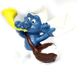 SMURFS -  POSTMAN SMURF - HEART NOT PAINTED VARIETY -  SCHTROUMPFS 1978 20031