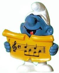 SMURFS -  SINGER SMURF -  1979 SMURFS 20038