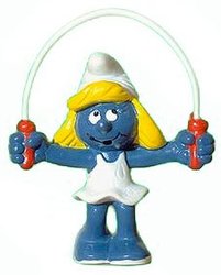 SMURFS -  SKIPPING ROPE SMURFETTE - THICK ROPE VARIETY 20168