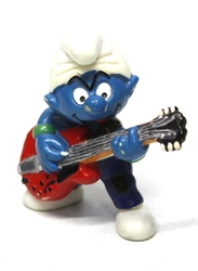 SMURFS -  SMURF GUITAR PLAYER - SLIGHT WEAR 20449