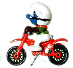 SMURFS -  SMURF MOTOCROSS - FIRST EDITION