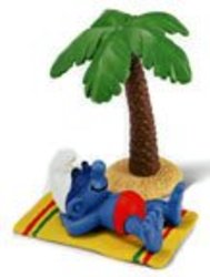 SMURFS -  SMURF ON HOLIDAY - WITHOUT PALM TREE 40261
