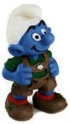 SMURFS -  SMURF WITH LEATHER PANTS - A BAVARIAN SMURF 20461
