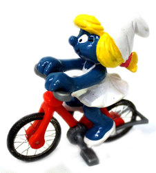 SMURFS -  SMURFETTE ON BICYCLE 40236