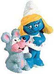 SMURFS -  SMURFETTE WITH MOUSE 20410