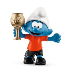 SMURFS -  SOCCER SMURF WITH TROPHY -  SCHTROUMPFS 2018 20807