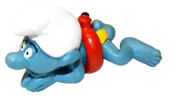 SMURFS -  SWIMMER SMURF - RED AND BLACK WATER WING -  SCHTRUOMPFS 1977 20025