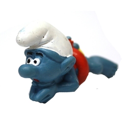 SMURFS -  SWIMMER SMURF - RED AND BLUE WATER WING -  SCHTRUOMPFS 1977 20025