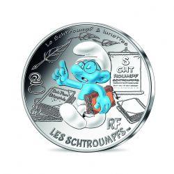 SMURFS, THE -  THE SMURFS' CHARACTERS: BRAINY SMURF -  2020 FRANCE COINS 02