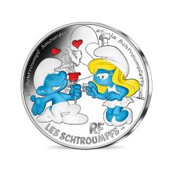 SMURFS, THE -  THE SMURFS' CHARACTERS (LARGE FORMAT): ENAMORED SMURF -  2020 FRANCE COINS 03