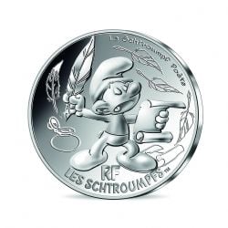 SMURFS, THE -  THE SMURFS' CHARACTERS: POET SMURF -  2020 FRANCE COINS 10