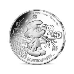 SMURFS, THE -  THE SMURFS' CHARACTERS: REPORTER SMURF -  2020 FRANCE COINS 20