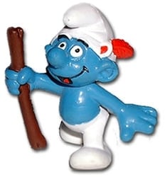 SMURFS -  TRACKER SMURF - SLIGHT WEAR 20178