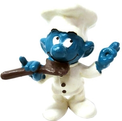 SMURFS -  TRAMP SMURF - BROWN SPOON VARIETY - SLIGHT WEAR -  1993 SMURFS 20042