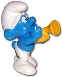 SMURFS -  TRUMPET PLAYER SMURF -  1973 SMURFS 20072