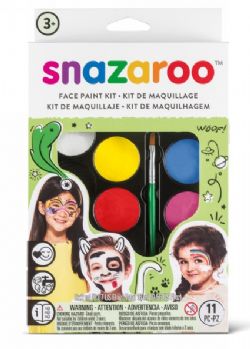 SNAZAROO -  RAINBOW FACE PAINTING KIT - 8 COLORS -  WATER-BASED MAKE-UP