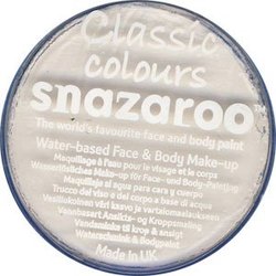 SNAZAROO -  WHITE - MAKE-UP CAKE - 18 ML -  WATER-BASED MAKE-UP