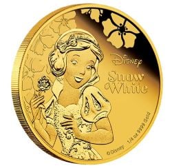 SNOW WHITE -  DISNEY PRINCESS (IN GOLD): SNOW WHITE -  2015 NEW ZEALAND COINS