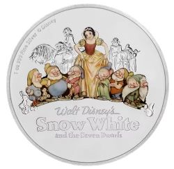 SNOW WHITE -  SNOW WHITE AND THE SEVEN DWARFS 80TH ANNIVERSARY -  2017 NEW ZEALAND COINS