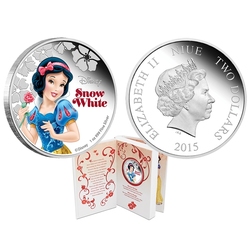 SNOW WHITE -  SNOW WHITE - DISNEY PRINCESS -  2015 NEW ZEALAND COINS