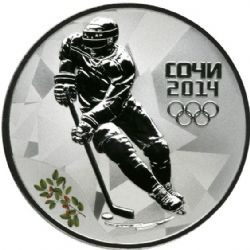 SOCHI OLYMPICS -  ICE HOCKEY -  2014 RUSSIA COINS