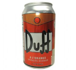 SOFT DRINK -  DUFF - ORANGE (330 ML) -  THE SIMPSONS