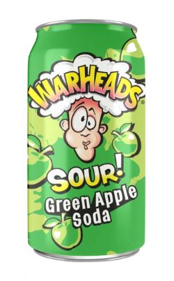 SOFT DRINK -  GREEN APPLE (355 ML) -  WARHEADS