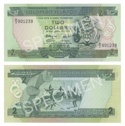 SOLOMON ISLANDS -  2 DOLLARS 1986 (UNC) 13