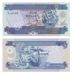 SOLOMON ISLANDS -  5 DOLLARS 1997 (UNC) 19