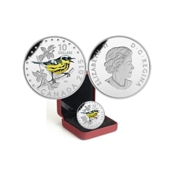 SONGBIRDS OF CANADA -  THE MAGNOLIA WARBLER -  2015 CANADIAN COINS 02