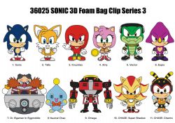 SONIC -  RANDOM 3D FOAM BAG CLIP - SERIES 3