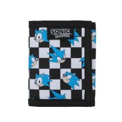 SONIC THE HEDGEHOG -  CHECKERED TRIFOLD WALLET