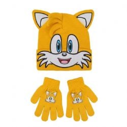 SONIC THE HEDGEHOG -  TAILS BEANIE & GLOVES COMBO