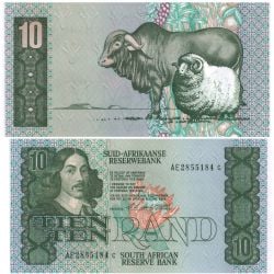 SOUTH AFRICA -  10 RAND 1978-1993 (UNC)