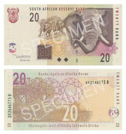 SOUTH AFRICA -  20 RAND 2005-2009 (UNC) 129