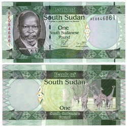 SOUTH SUDAN -  1 POUND 2011 (UNC) 5